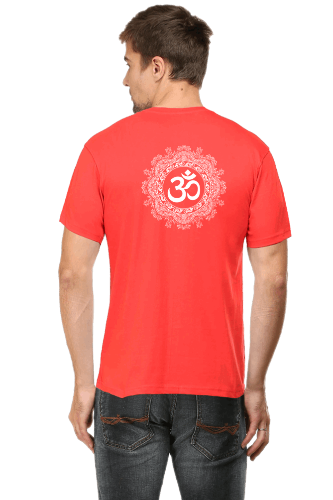 Om Mantra Male Round Neck T-Shirt (Half Sleeves, Multi Colors & Sizes) – Spiritual Comfort in Every Hue