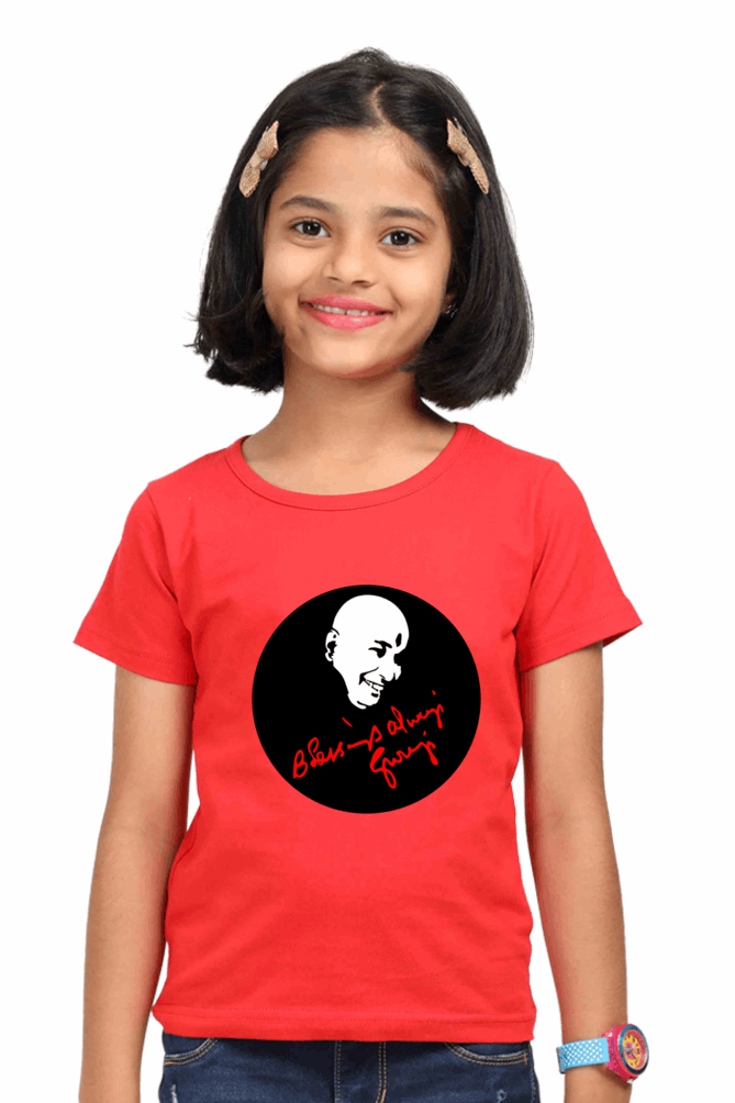 Girl’s Round Neck "Blessing Always" T-Shirt – Half Sleeve, Classic Design in Multi Colors & Sizes