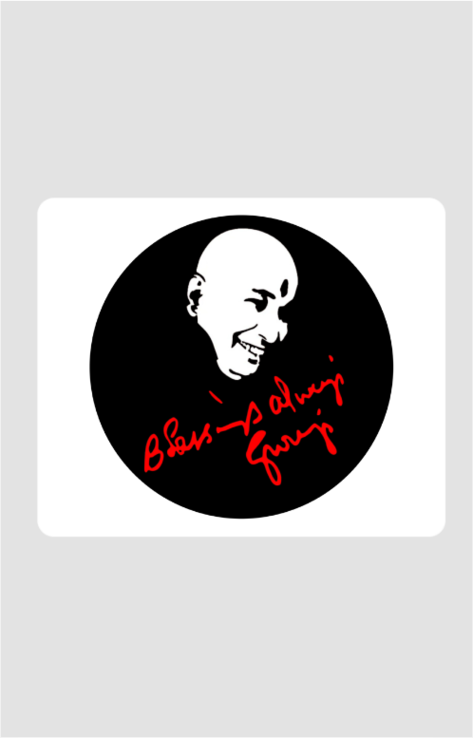 Blessing Always Guruji Square Mouse Pad – Elevate Your Workspace with Spiritual Energy