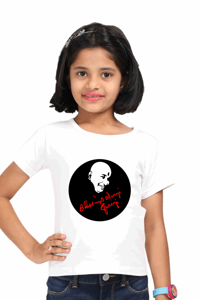 Girl’s Round Neck "Blessing Always" T-Shirt – Half Sleeve, Classic Design in Multi Colors & Sizes