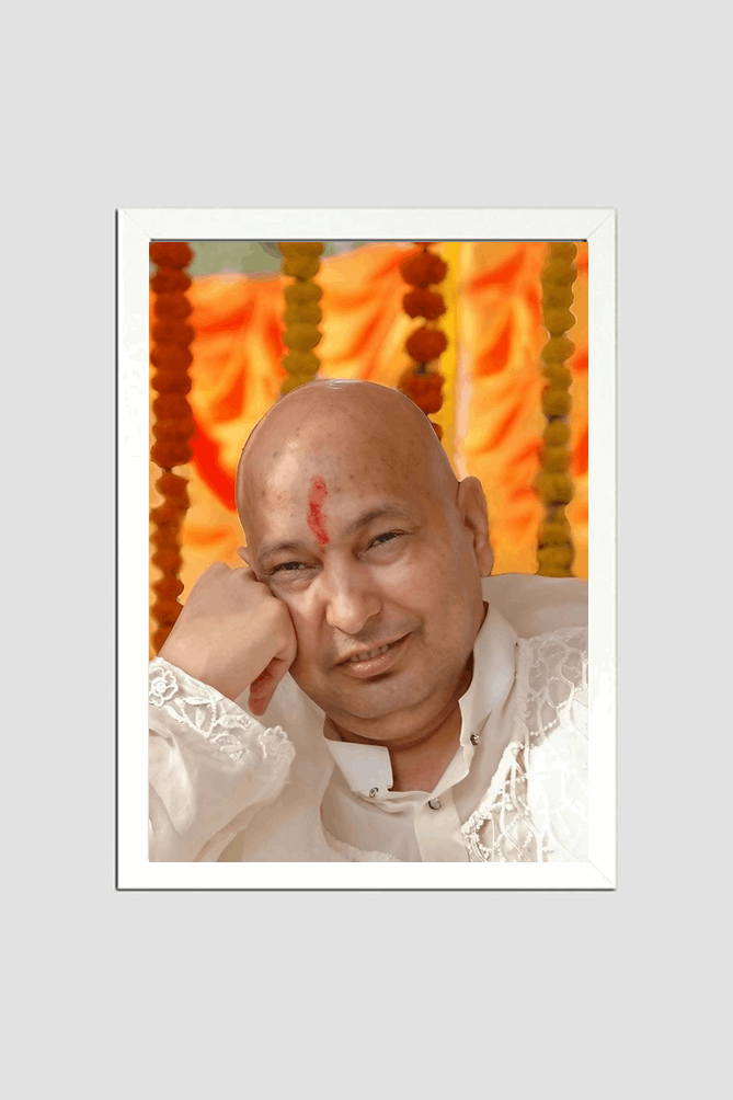 Guruji A4 Frame Poster – A Compact Symbol of Divine Grace and Inspiration