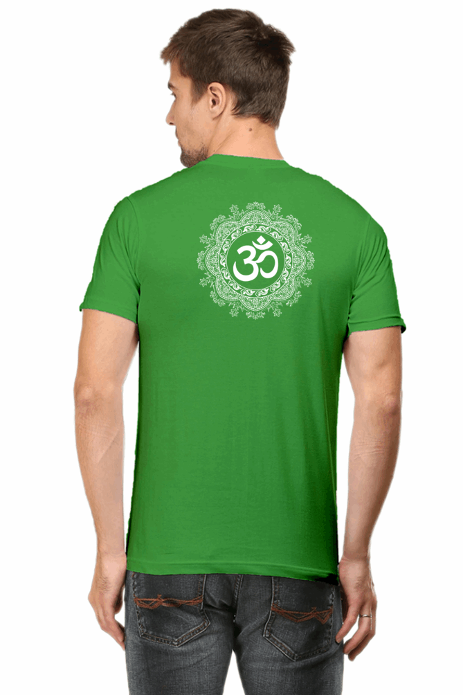 Om Mantra Male Round Neck T-Shirt (Half Sleeves, Multi Colors & Sizes) – Spiritual Comfort in Every Hue