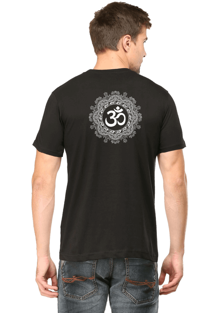Om Mantra Male Round Neck T-Shirt (Half Sleeves, Multi Colors & Sizes) – Spiritual Comfort in Every Hue