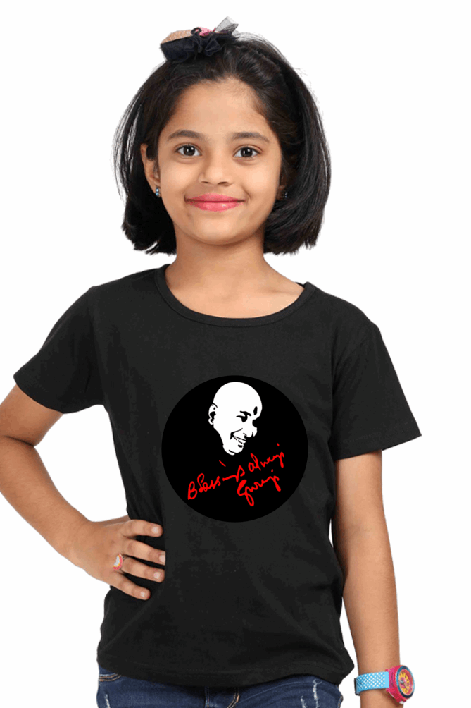 Girl’s Round Neck "Blessing Always" T-Shirt – Half Sleeve, Classic Design in Multi Colors & Sizes