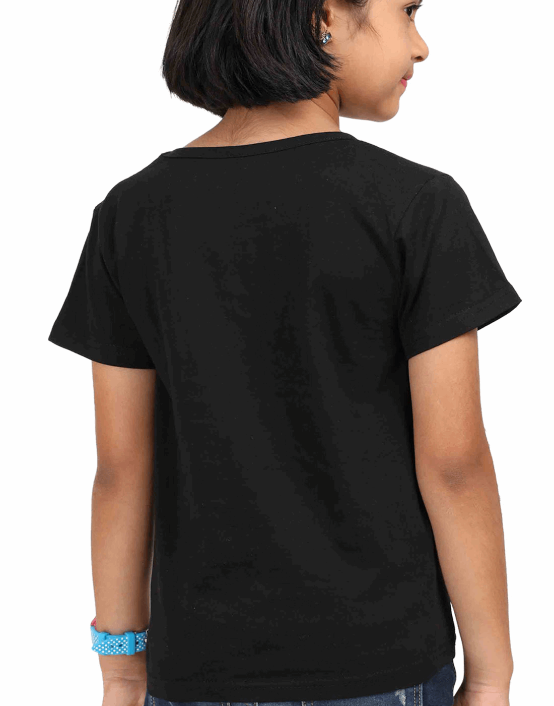 Girl’s Round Neck "Blessing Always" T-Shirt – Half Sleeve, Classic Design in Multi Colors & Sizes