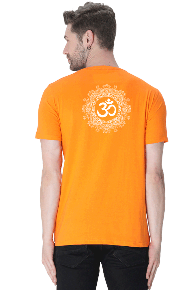Om Mantra Male Round Neck T-Shirt (Half Sleeves, Multi Colors & Sizes) – Spiritual Comfort in Every Hue