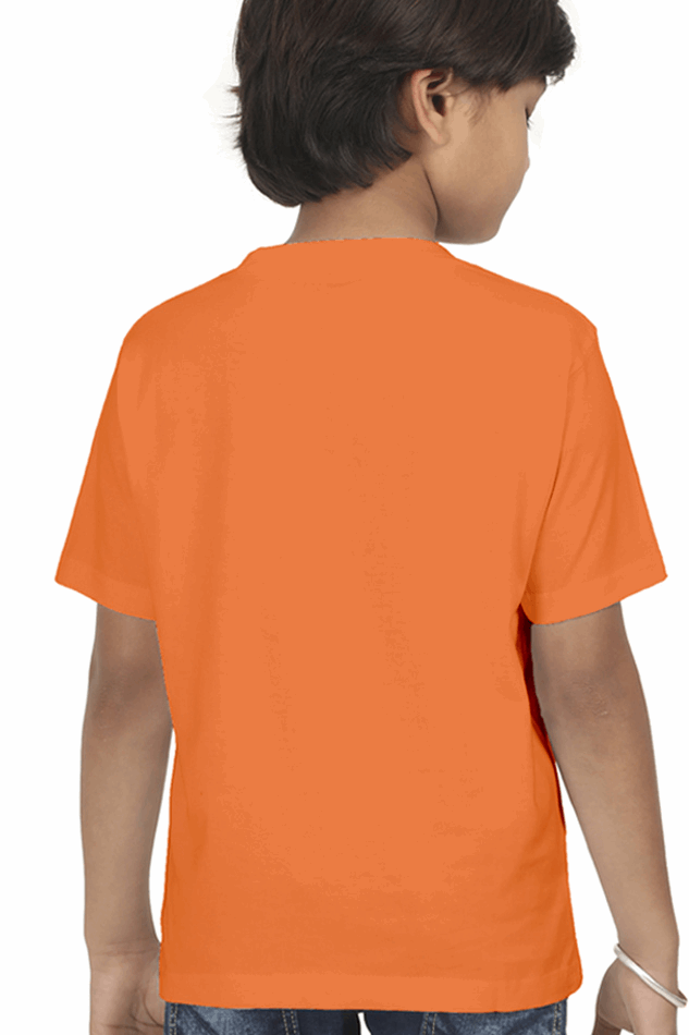 Boy’s Newborn to Kids Round Neck Half Sleeves T-Shirt – Classic Style with "Guruji" & "Blessing Always" Print
