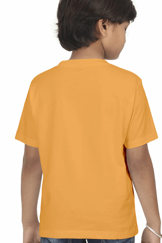 Boy’s Newborn to Kids Round Neck Half Sleeves T-Shirt – Classic Style with "Guruji" & "Blessing Always" Print