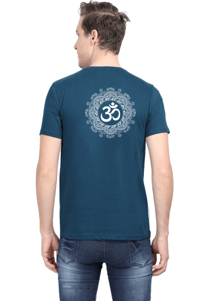 Om Mantra Male Round Neck T-Shirt (Half Sleeves, Multi Colors & Sizes) – Spiritual Comfort in Every Hue