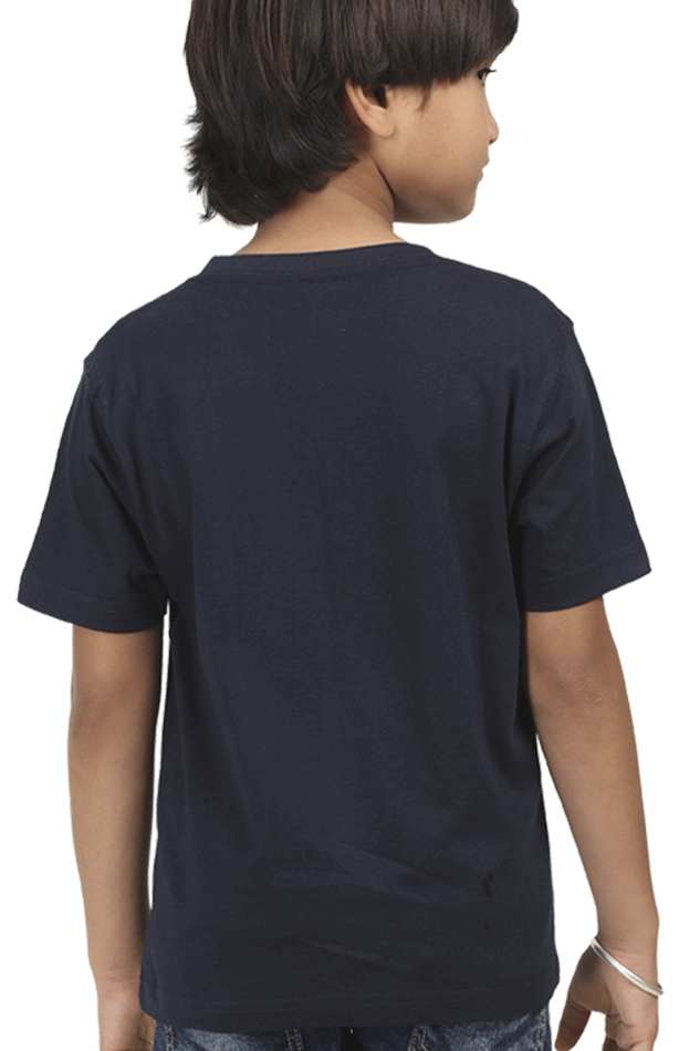 Boy’s Newborn to Kids Round Neck Half Sleeves T-Shirt – Classic Style with "Guruji" & "Blessing Always" Print