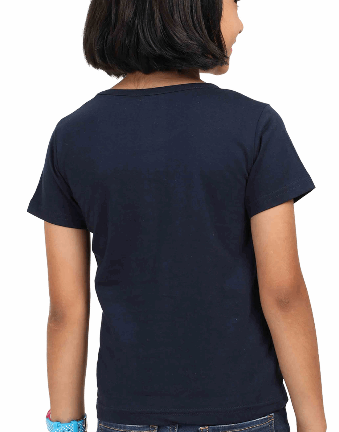 Girl’s Round Neck "Blessing Always" T-Shirt – Half Sleeve, Classic Design in Multi Colors & Sizes