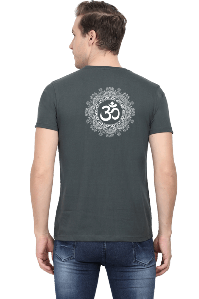 Om Mantra Male Round Neck T-Shirt (Half Sleeves, Multi Colors & Sizes) – Spiritual Comfort in Every Hue