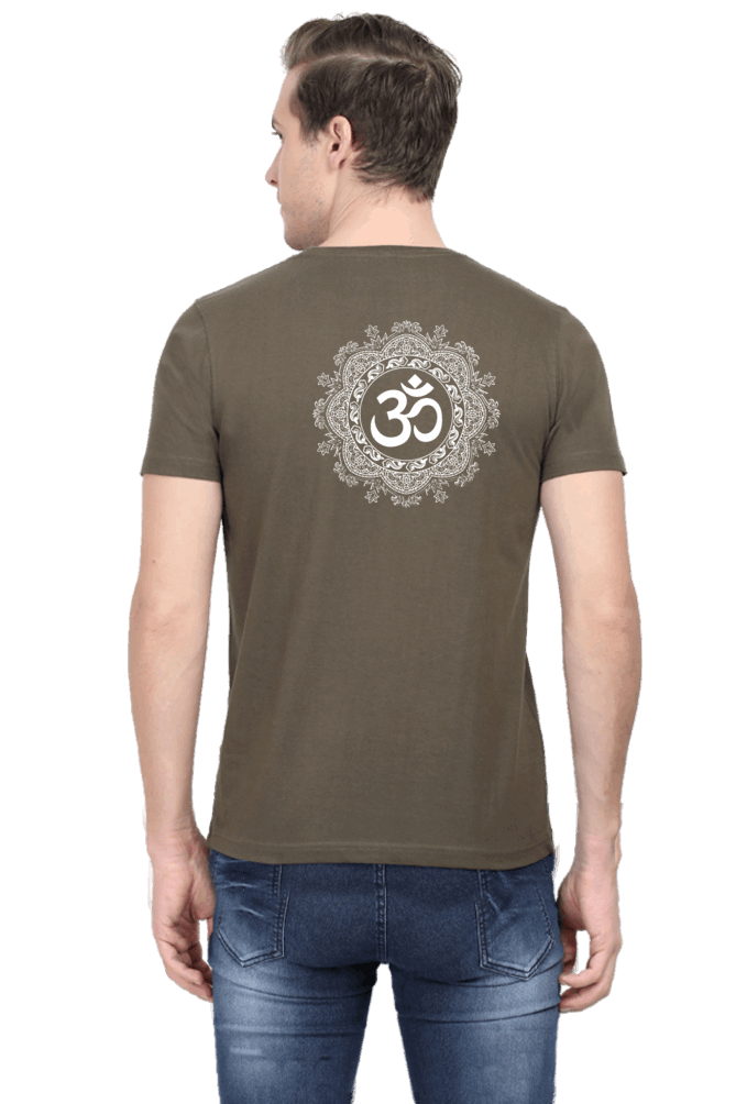 Om Mantra Male Round Neck T-Shirt (Half Sleeves, Multi Colors & Sizes) – Spiritual Comfort in Every Hue