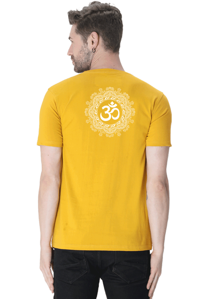 Om Mantra Male Round Neck T-Shirt (Half Sleeves, Multi Colors & Sizes) – Spiritual Comfort in Every Hue