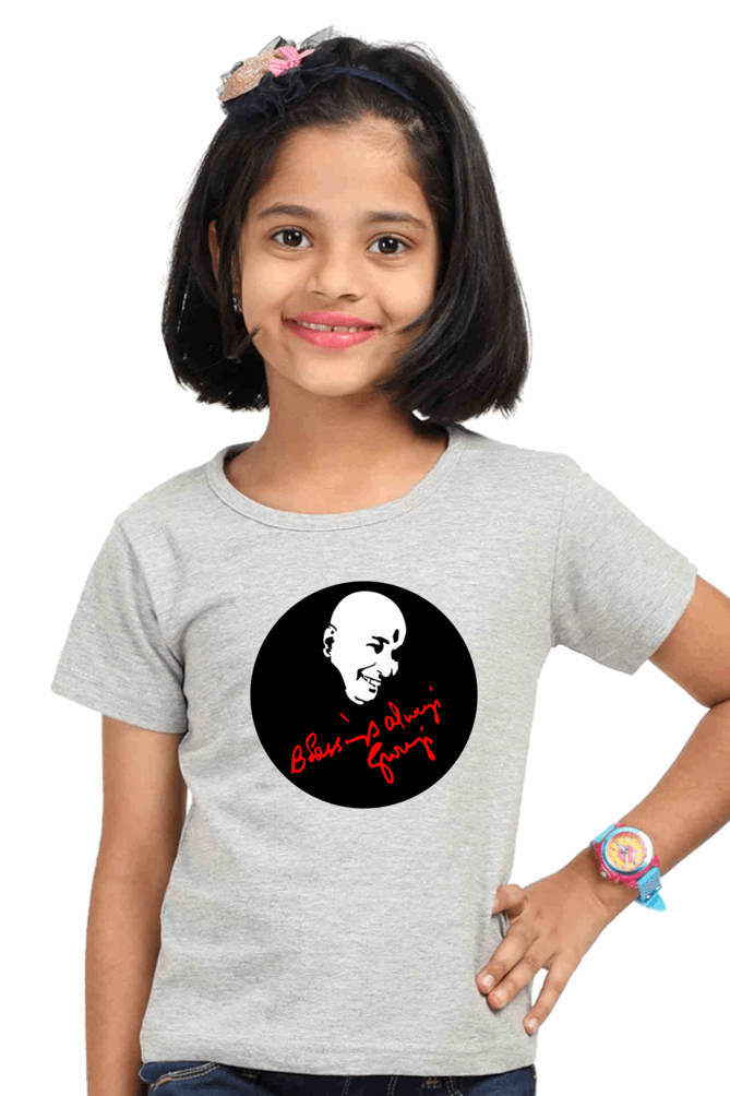Girl’s Round Neck "Blessing Always" T-Shirt – Half Sleeve, Classic Design in Multi Colors & Sizes