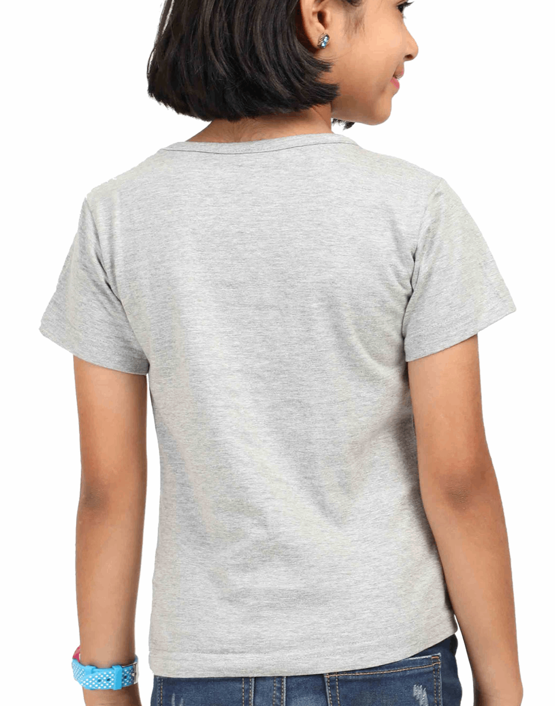 Girl’s Round Neck "Blessing Always" T-Shirt – Half Sleeve, Classic Design in Multi Colors & Sizes