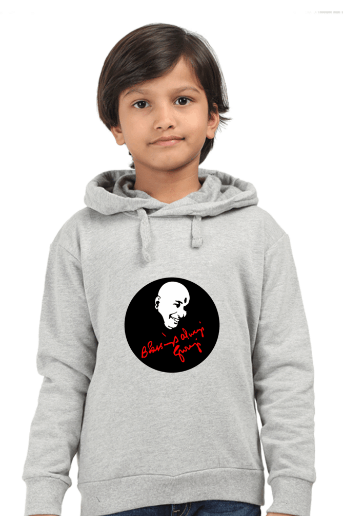 Unisex Kids Hooded Sweatshirt with Blessing Always Guruji Print – Multi-Color, Sizes from Newborn to 13 Years