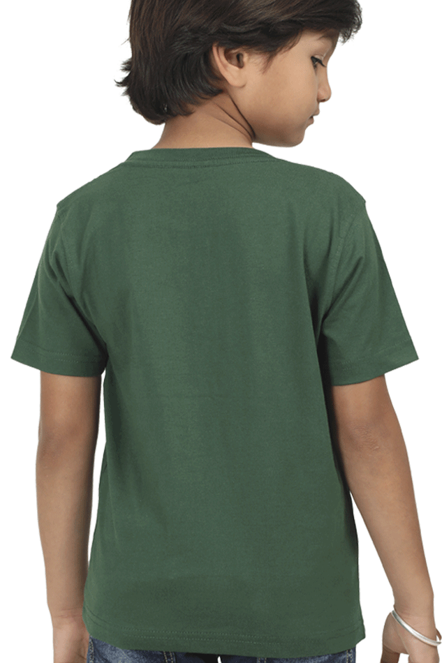 Boy’s Newborn to Kids Round Neck Half Sleeves T-Shirt – Classic Style with "Guruji" & "Blessing Always" Print