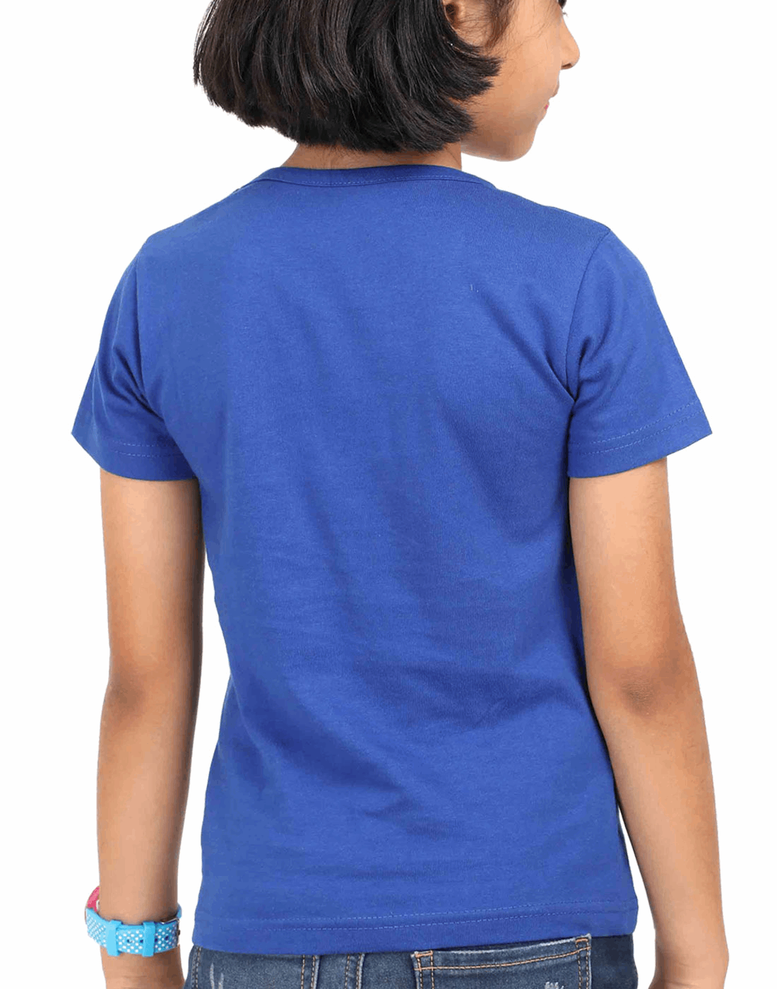 Girl’s Round Neck "Blessing Always" T-Shirt – Half Sleeve, Classic Design in Multi Colors & Sizes