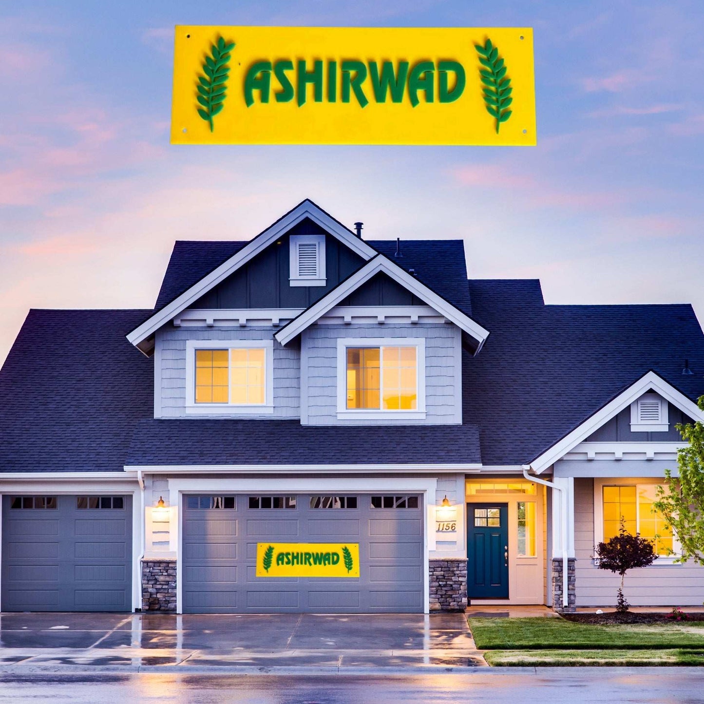 Ashirwad Name Plate – A Symbol of Blessings, Prosperity, and Protection for Your Home - Lifeved