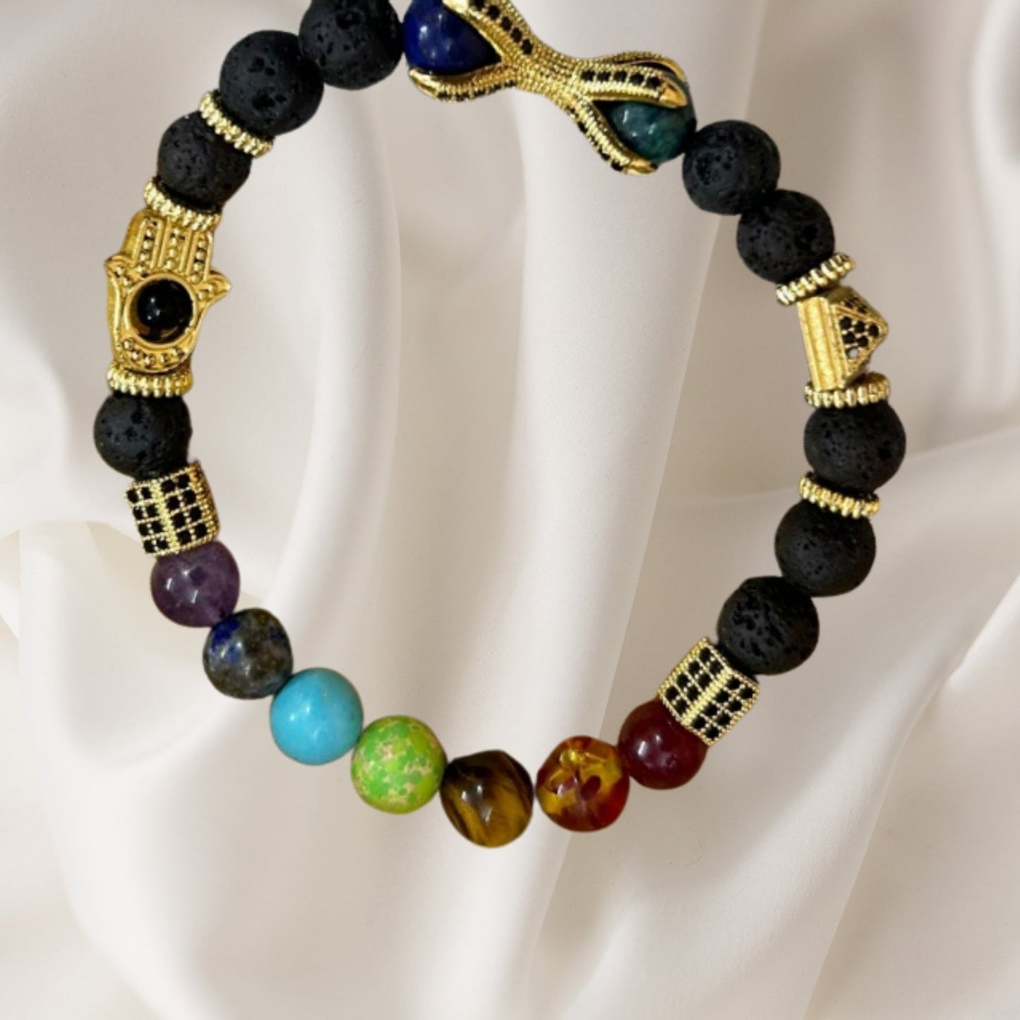 Asian 7 Chakra Bracelet Helps to Focus Energy and on Each Specific Chakra - Lifeved