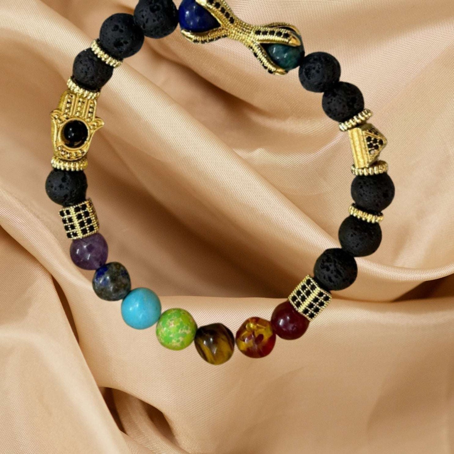 Asian 7 Chakra Bracelet Helps to Focus Energy and on Each Specific Chakra - Lifeved