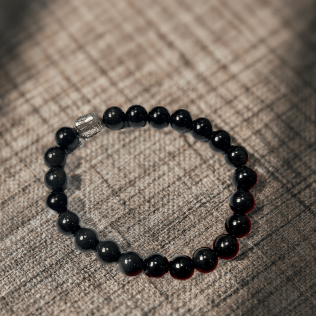 Black Tourmaline Bracelet for Missing Number 8 and for Protection against Negative Energy and Evil Eye - Lifeved