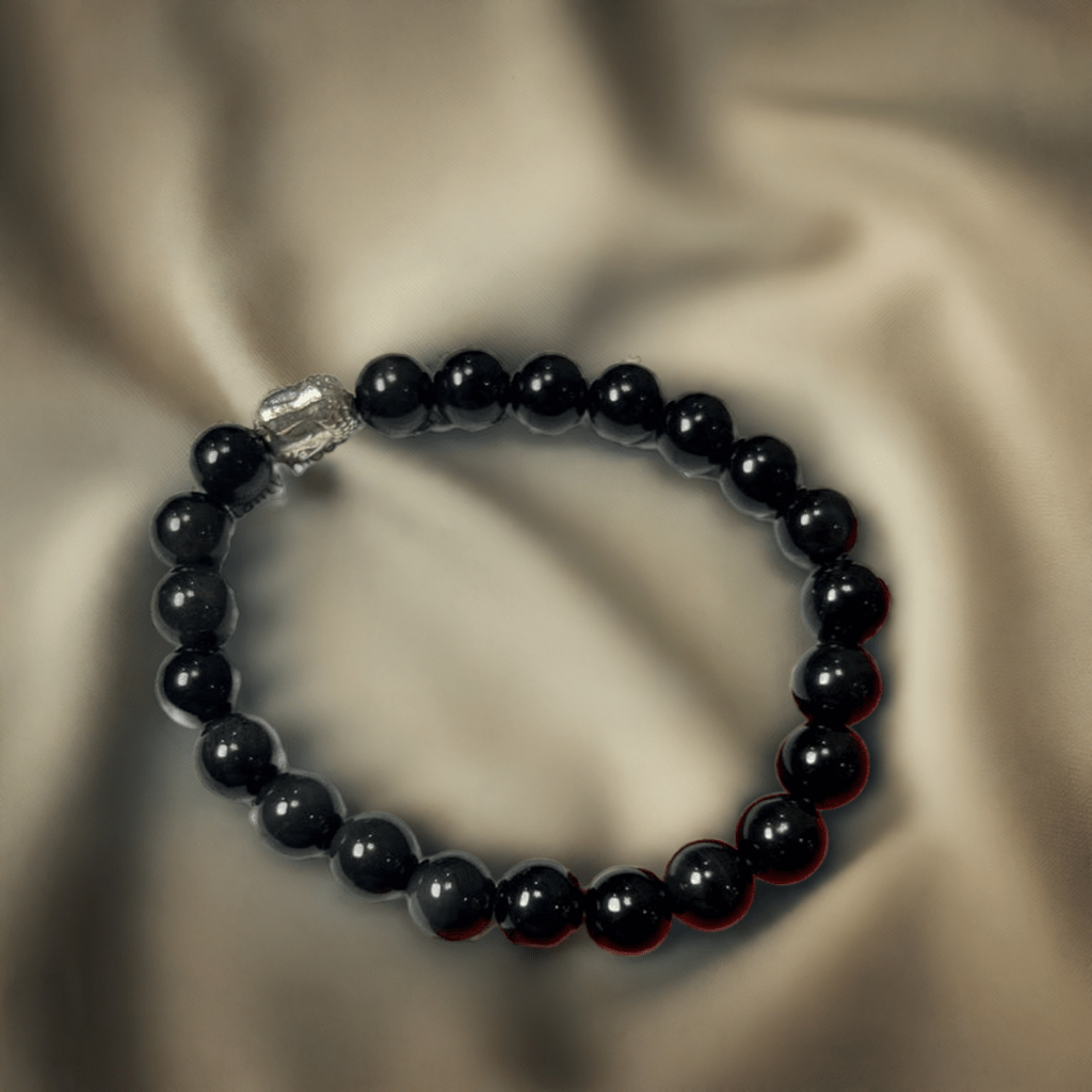 Black Tourmaline Bracelet for Missing Number 8 and for Protection against Negative Energy and Evil Eye - Lifeved
