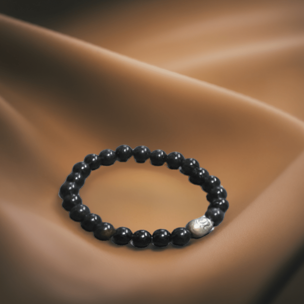 Black Tourmaline Bracelet for Missing Number 8 and for Protection against Negative Energy and Evil Eye - Lifeved