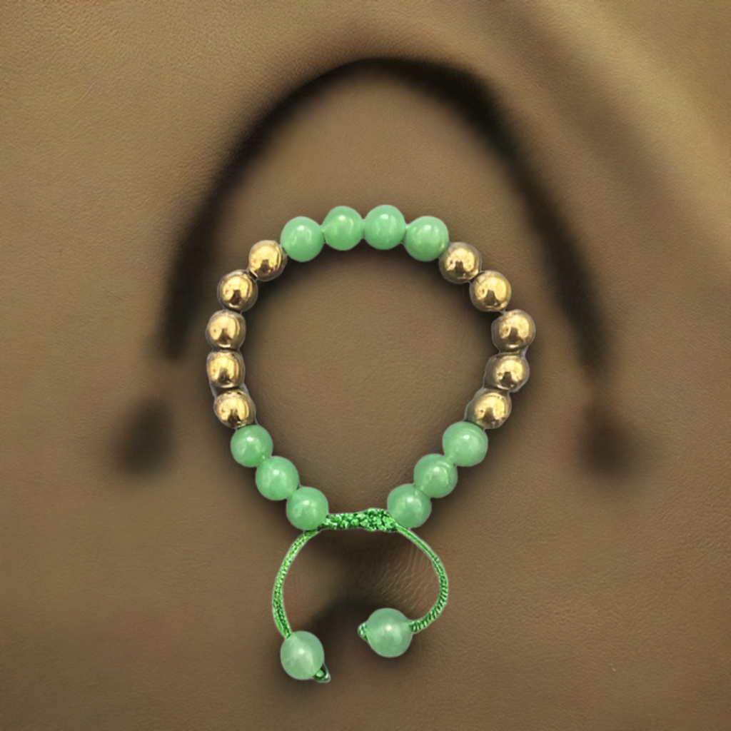 Harmonious Energies: Green Aventurine & Pyrite Bracelet for Love and Vitality