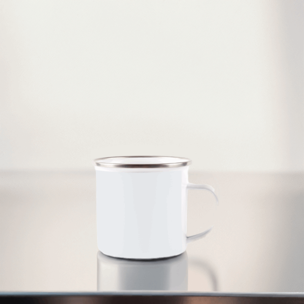 White Enamel Mug - 'Blessing Always Guruji
