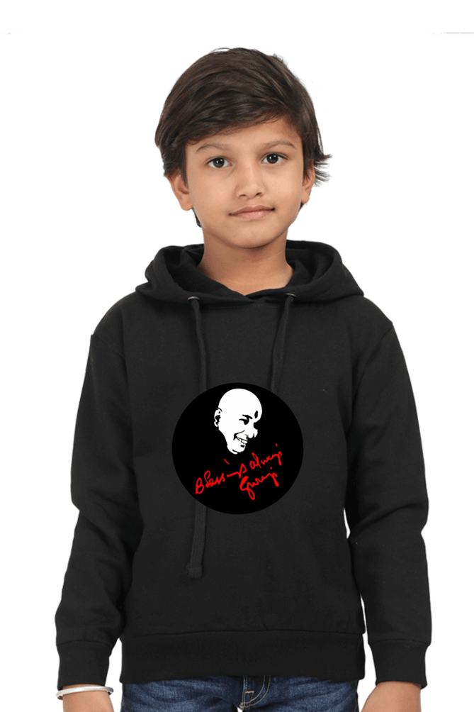 Unisex Kids Hooded Sweatshirt with Blessing Always Guruji Print – Multi-Color, Sizes from Newborn to 13 Years