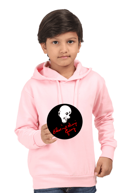 Unisex Kids Hooded Sweatshirt with Blessing Always Guruji Print – Multi-Color, Sizes from Newborn to 13 Years