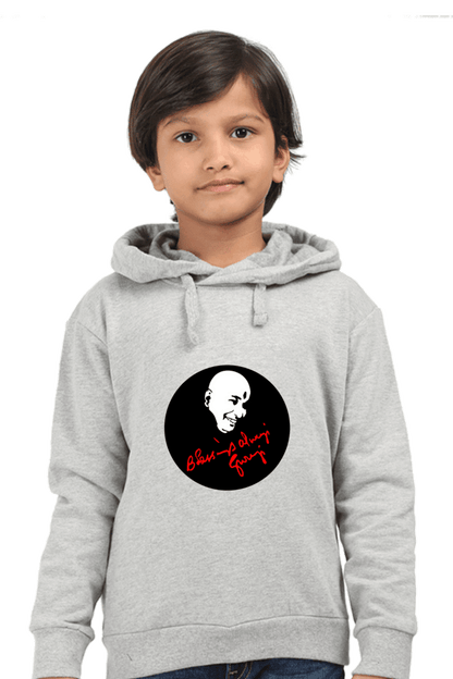 Unisex Kids Hooded Sweatshirt with Blessing Always Guruji Print – Multi-Color, Sizes from Newborn to 13 Years