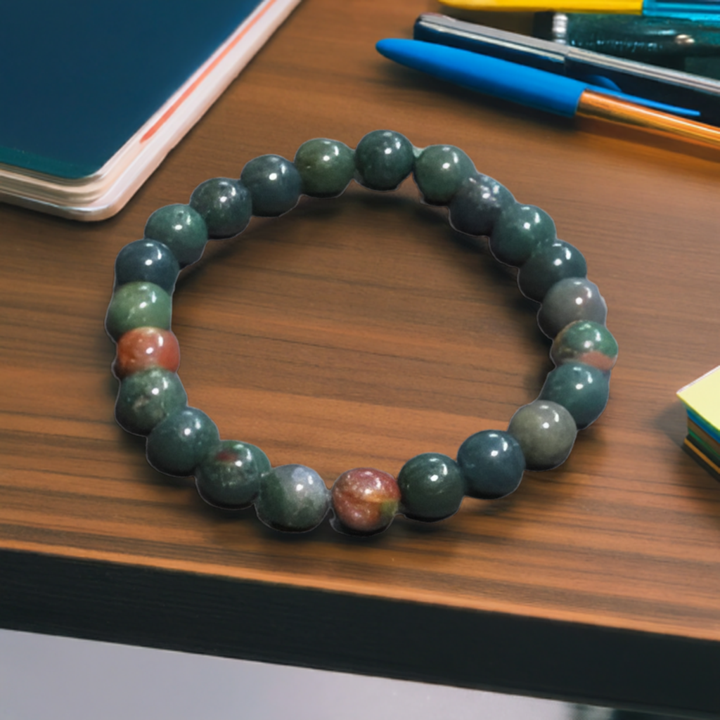 Blood Stone Bracelet for Vitality and Wellness