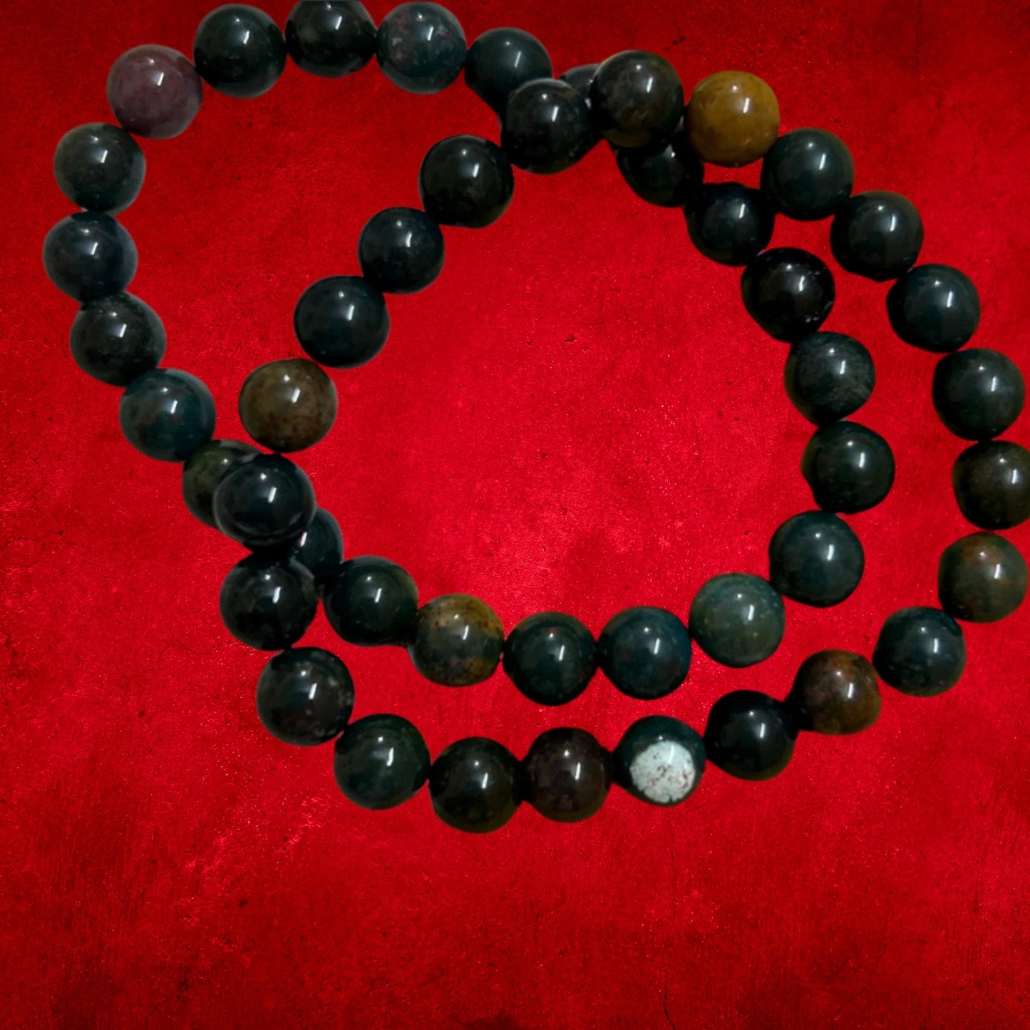 Blood Stone Bracelet for Vitality and Wellness