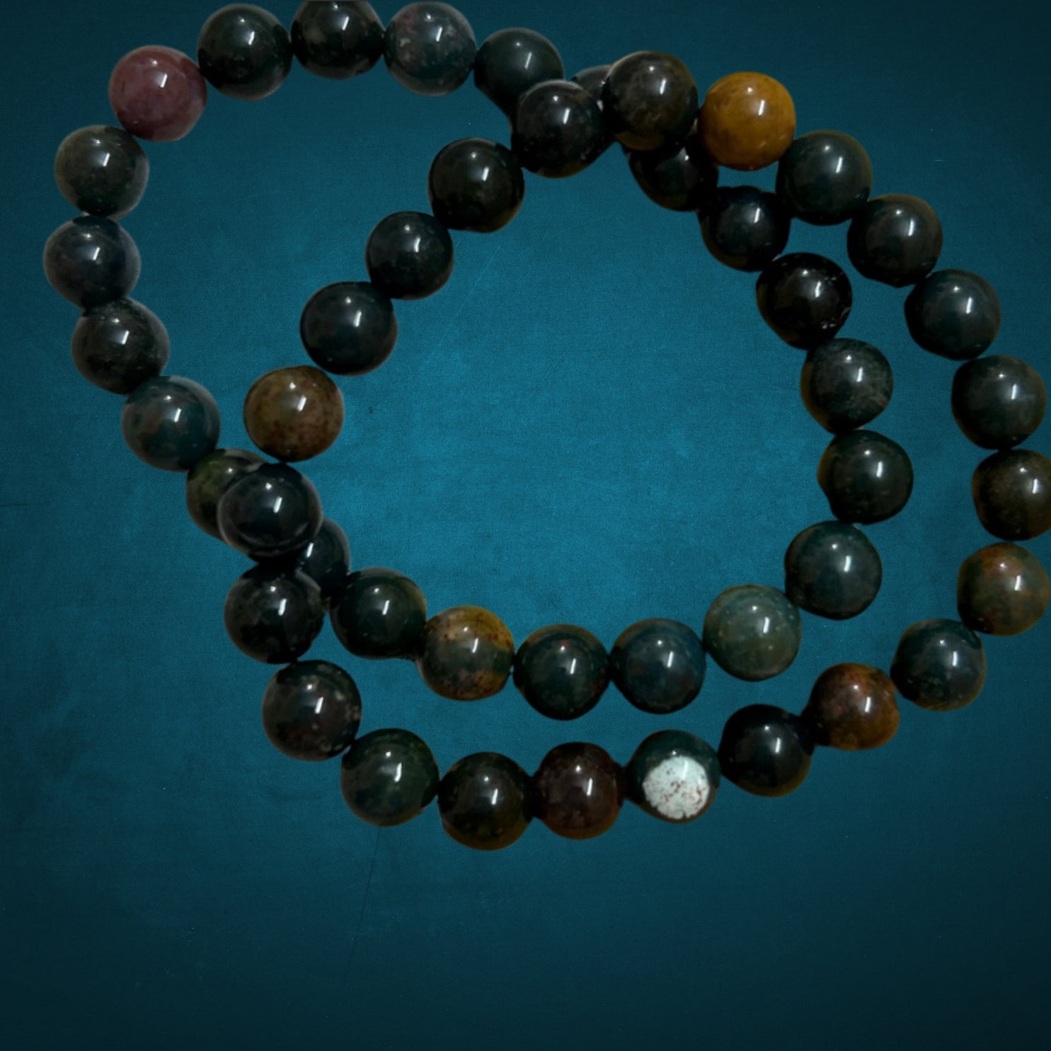 Blood Stone Bracelet for Vitality and Wellness