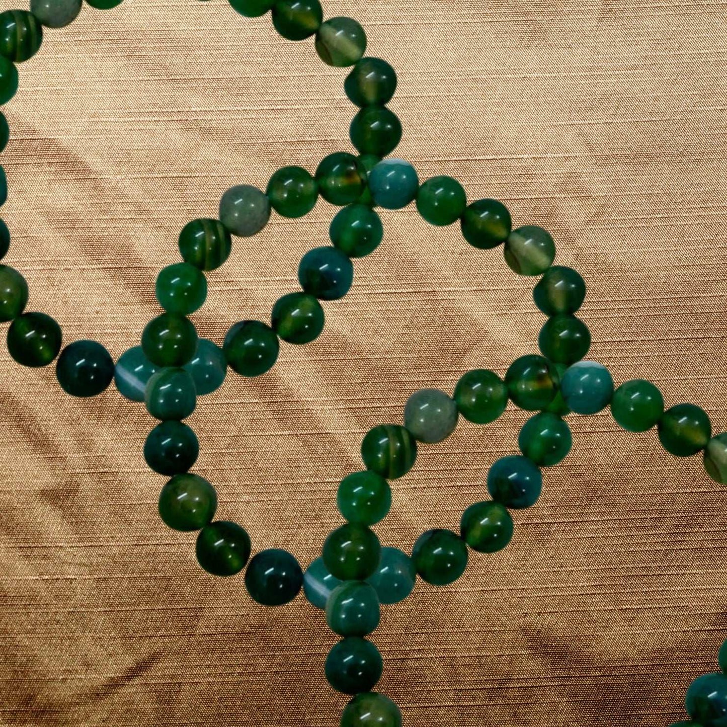 Green Hakik Bracelet for Stress Anxiety and Emotional Turbulence