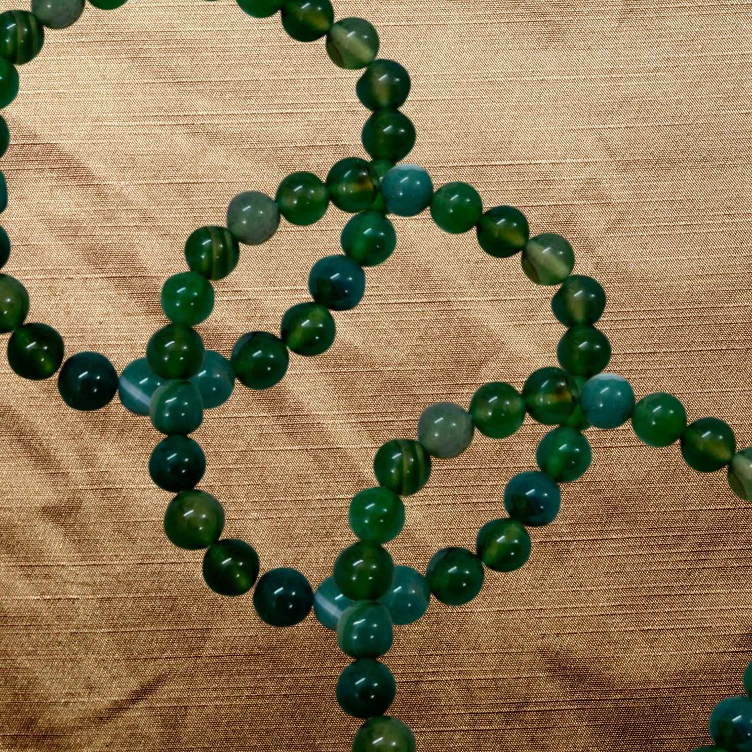Green Hakik Bracelet for Stress Anxiety and Emotional Turbulence