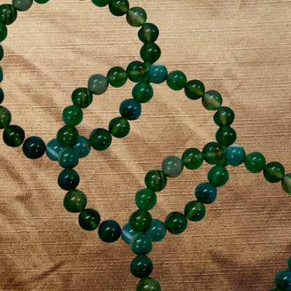 Green Hakik Bracelet for Stress Anxiety and Emotional Turbulence