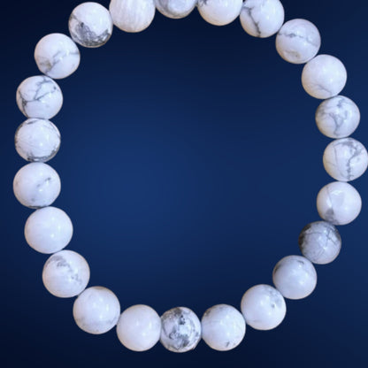 Howlite Bracelet to Reduce Stress Anxiety and Emotional Turmoil