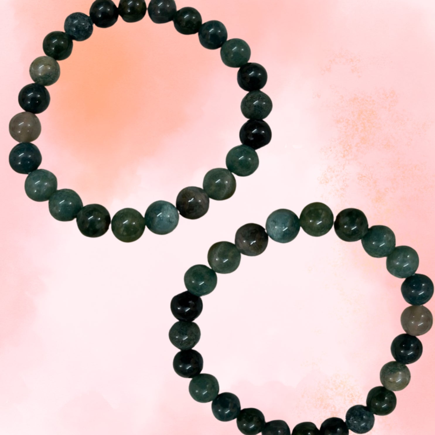 Moss Agate Bracelet for Health Related Problems