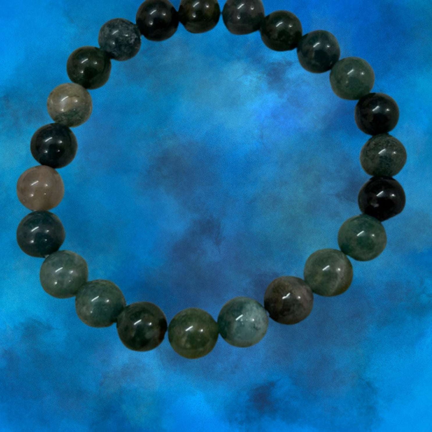 Moss Agate Bracelet for Health Related Problems