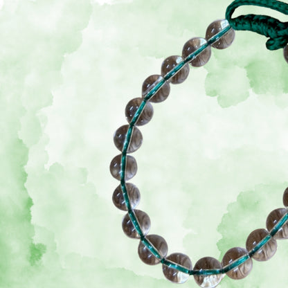Plain Clear Quartz Crystal Bracelet for Strengthen your Venus Planet or Missing Number 6