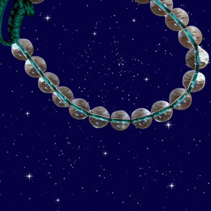 Plain Clear Quartz Crystal Bracelet for Strengthen your Venus Planet or Missing Number 6