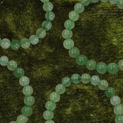 Plain Green Aventurine Bracelet for Missing Number 5 New Beginnings and Creativity