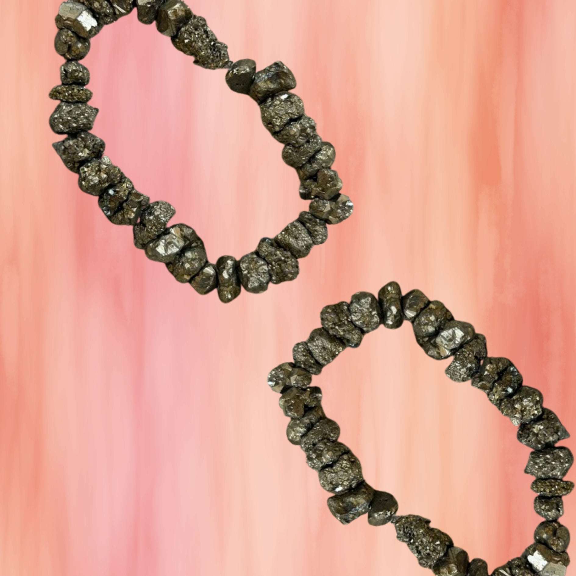 Raw Pyrite Bracelet to Attract Money Career Growth Opportunities and Good Fortune