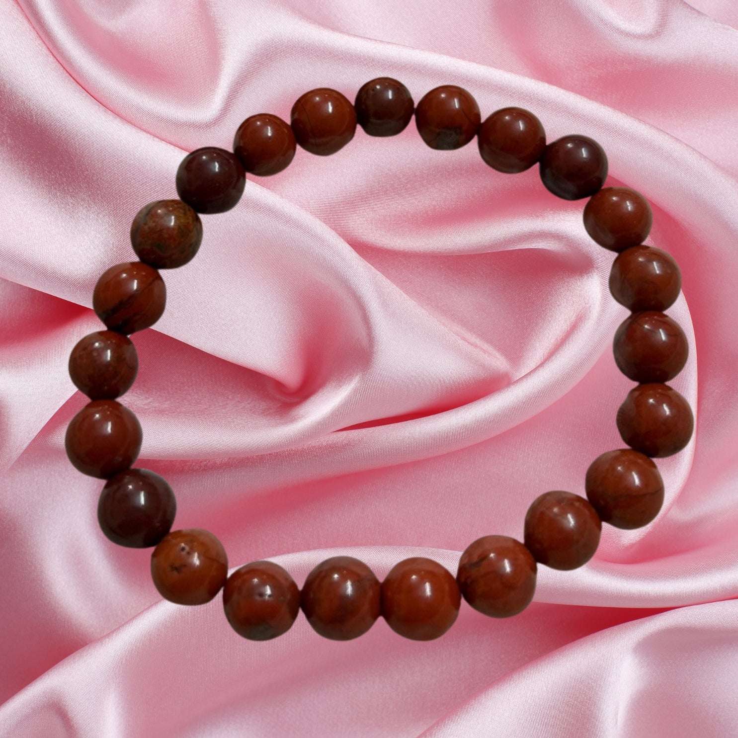 Red Jasper Crystal Bracelet for Calm & Relaxation and Activate Root Chakra (Muladhara Chakra)