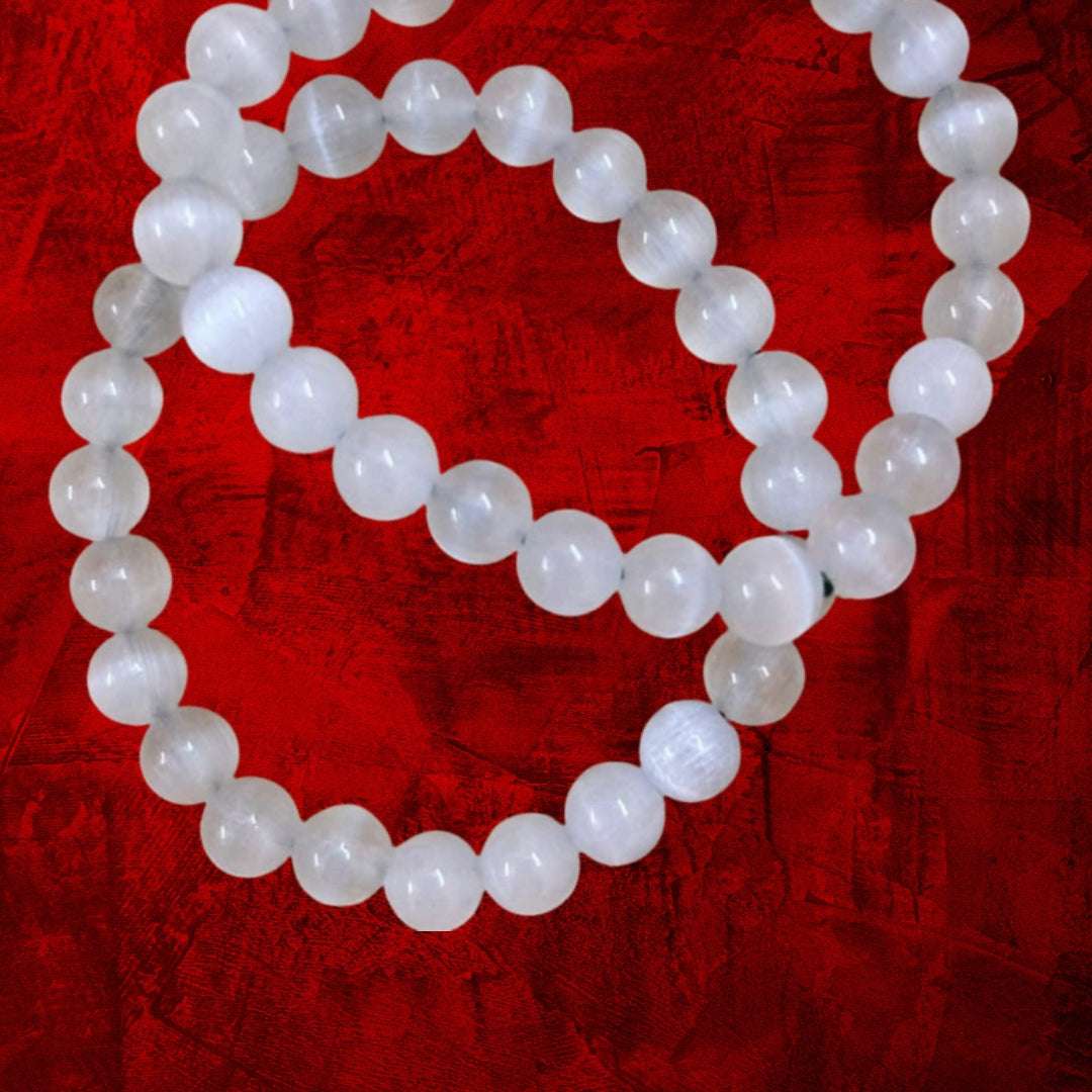 Selenite Bracelet for Calming Energy and to Promote Peace and Harmony