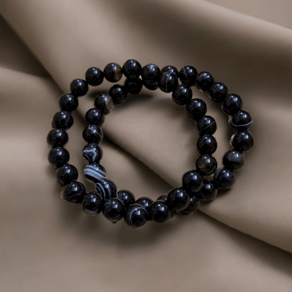 Black Hakik Crystal Bracelet for Protection from Evil Eye and Black Magic - Lifeved